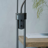 Black chrome plate & opal glass