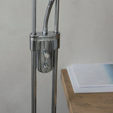 Chrome plate & opal glass