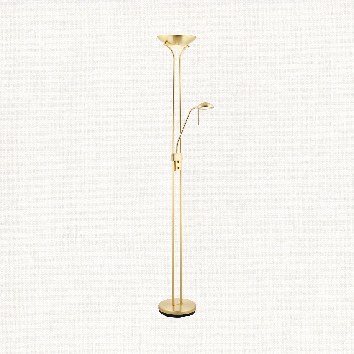 Satin brass plate & opal glass