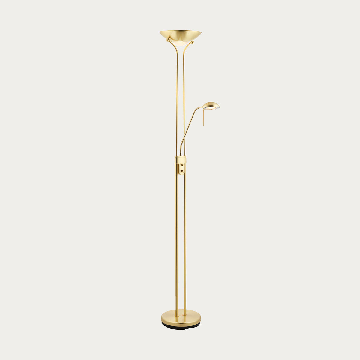Satin brass plate & opal glass