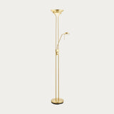 Satin brass plate & opal glass