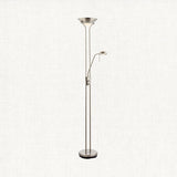 Satin chrome plate & opal glass