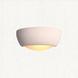 Unglazed ceramic & frosted glass