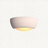 Unglazed ceramic & frosted glass