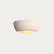 Unglazed ceramic & frosted glass
