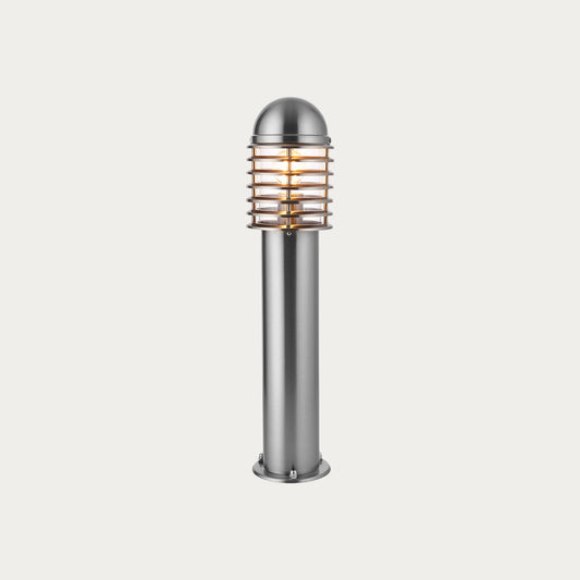 Polished stainless steel & clear pc