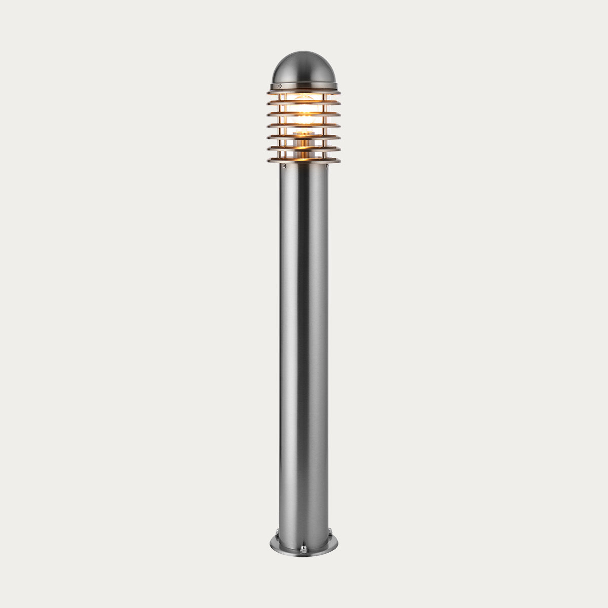 Polished stainless steel & clear pc