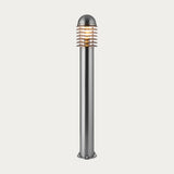 Polished stainless steel & clear pc
