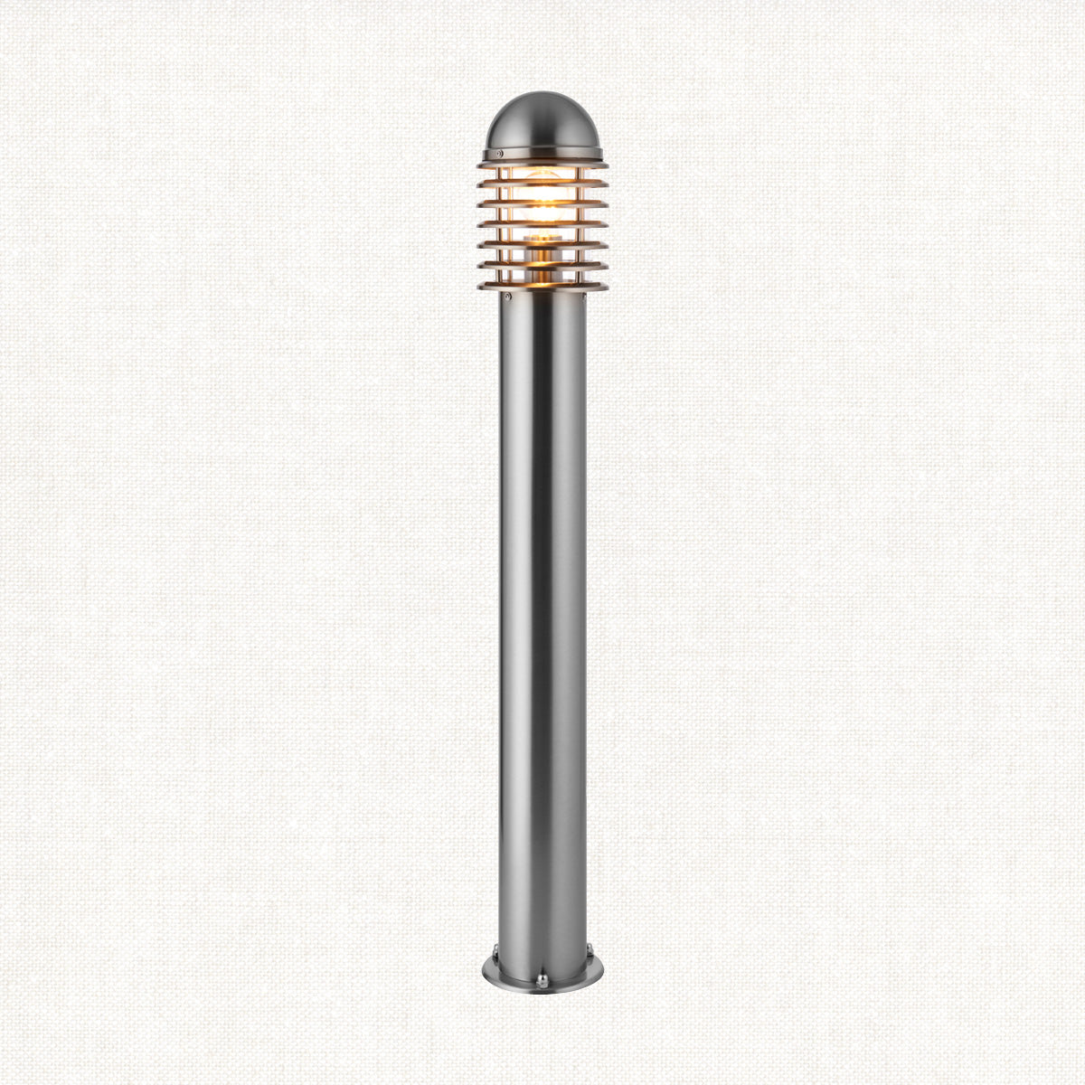 Polished stainless steel & clear pc