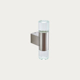Polished stainless steel & clear crystal