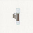 Polished stainless steel & clear crystal