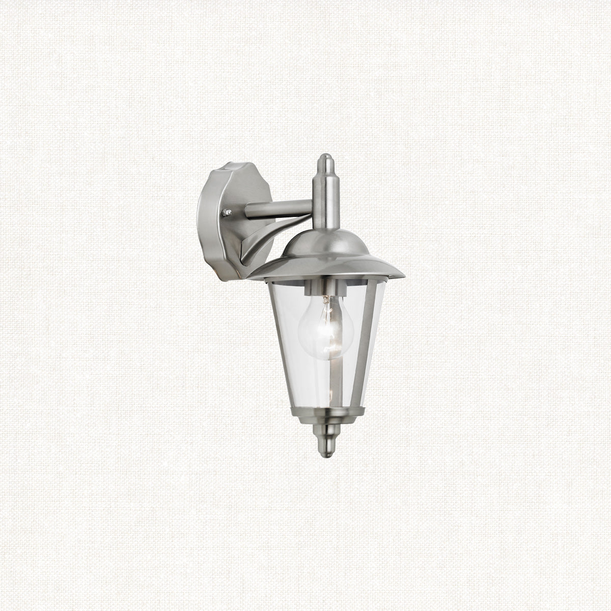 Polished stainless steel & clear pc