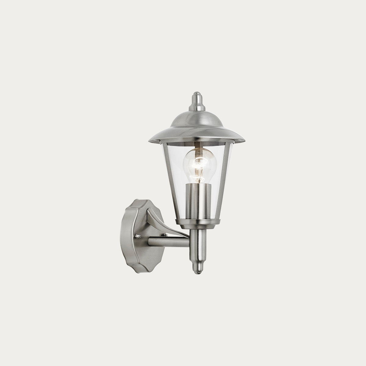 Polished stainless steel & clear pc