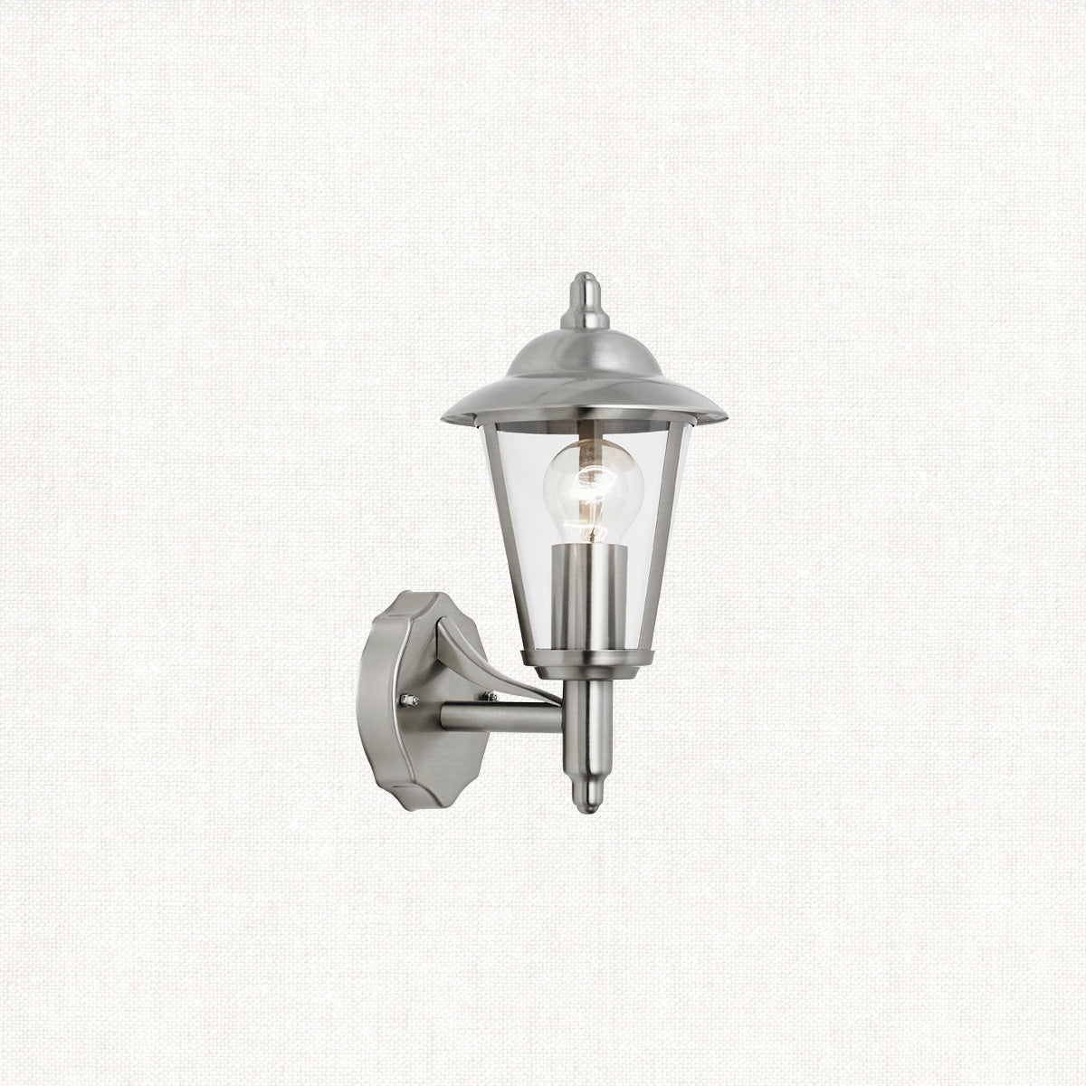 Polished stainless steel & clear pc