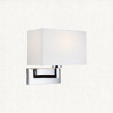 Chrome plate & white fabric
