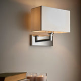 Chrome plate & white fabric