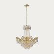 Clear glass & gold effect plate