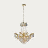 Clear glass & gold effect plate