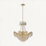 Clear glass & gold effect plate