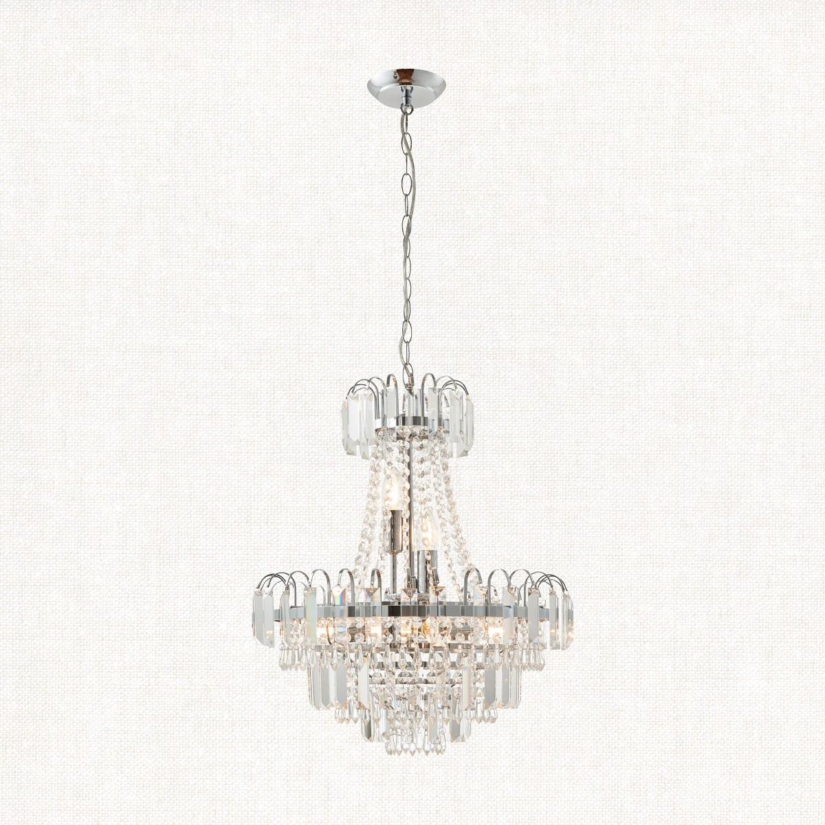 Clear glass & chrome plate