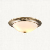 Antique brass plate & frosted glass