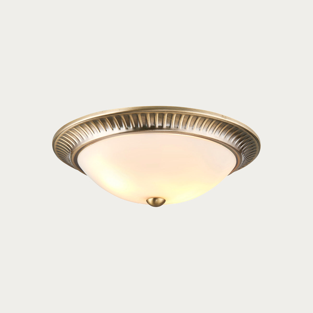 Antique brass plate & frosted glass