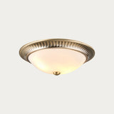 Antique brass plate & frosted glass