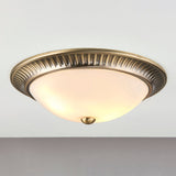 Antique brass plate & frosted glass