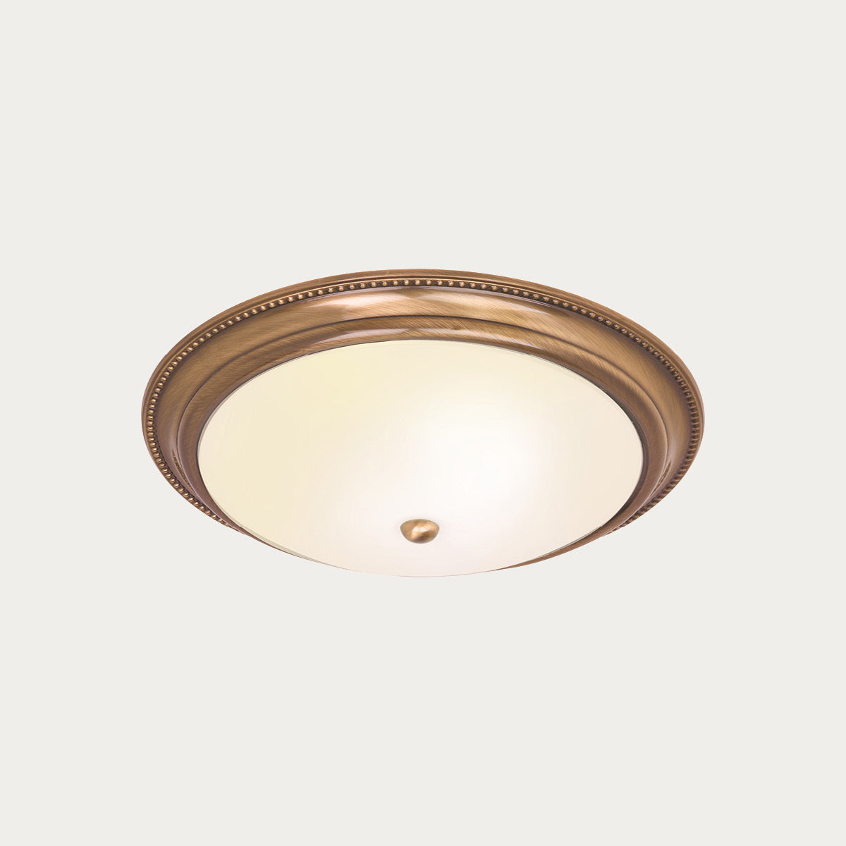 Antique brass plate & frosted glass