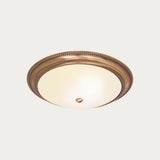 Antique brass plate & frosted glass