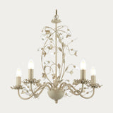 Cream/br gold paint & clear/pearl acrylic
