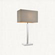 Chrome plate & grey fabric
