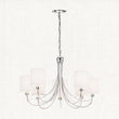 Chrome plate & white fabric