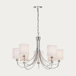 Chrome plate & white fabric