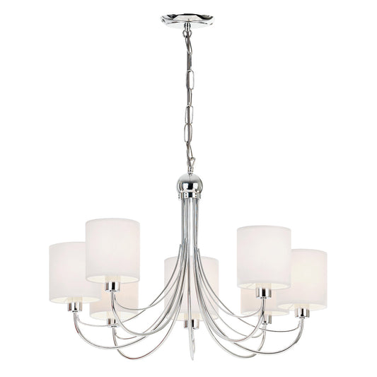 Chrome plate & white fabric