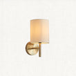 Antique brass plate & cream fabric