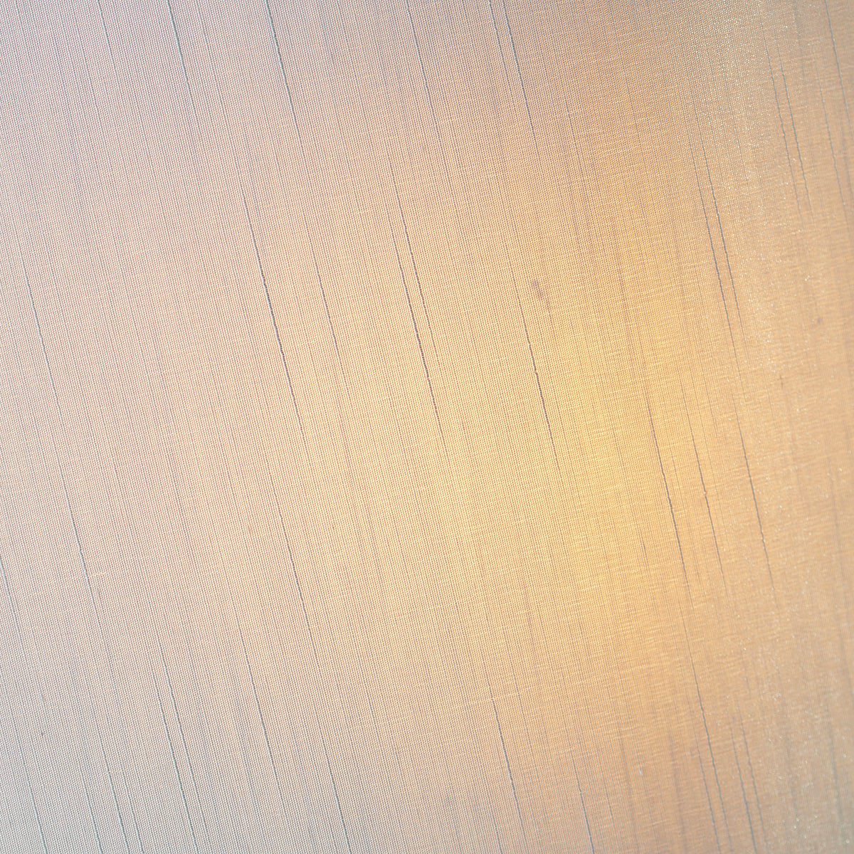Gold tinted glass & mink fabric