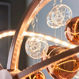 Copper plate with clear & copper glass