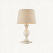 Ivory painted wood & ivory fabric
