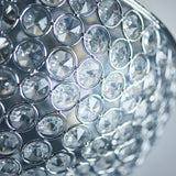 Chrome plate & clear crystal