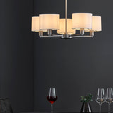 Matt nickel plate & vintage white fabric