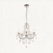 Chrome plate & clear crystal