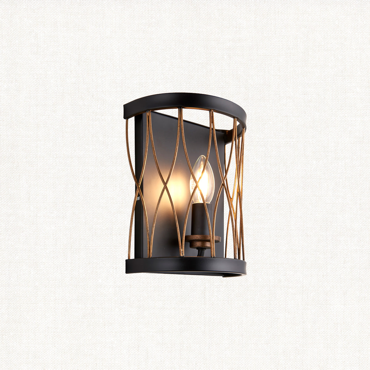Matt black & rustic bronze paint