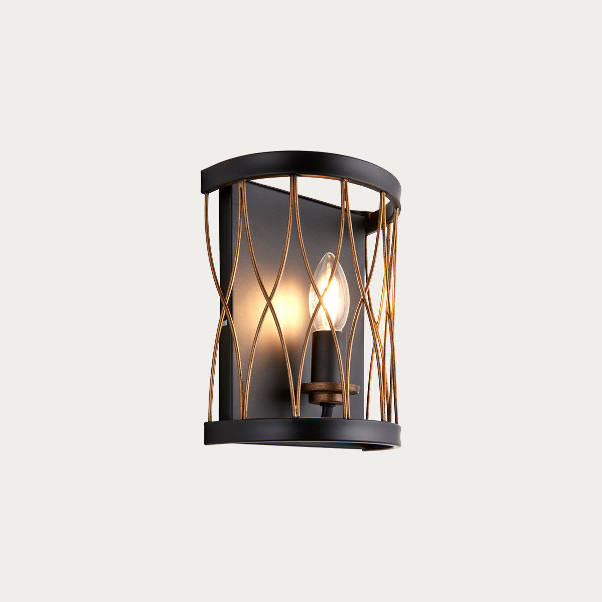 Matt black & rustic bronze paint