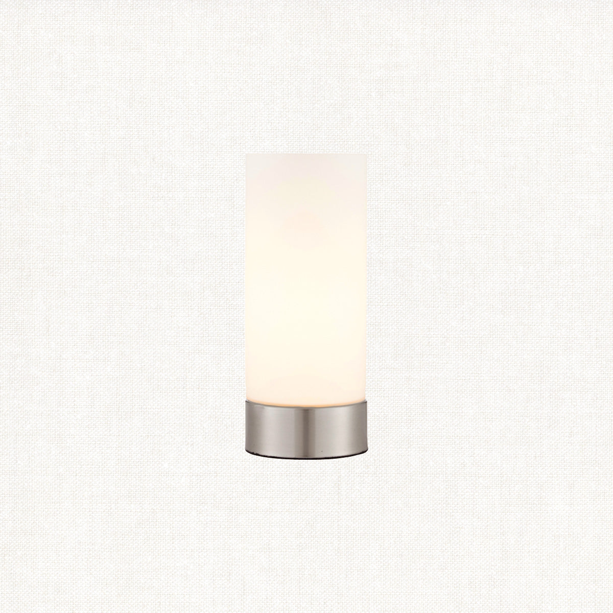 Brushed nickel plate & opal glass