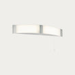 Oren Shaver Wall Light in Opal Polycarbonate and Chrome Acrylic