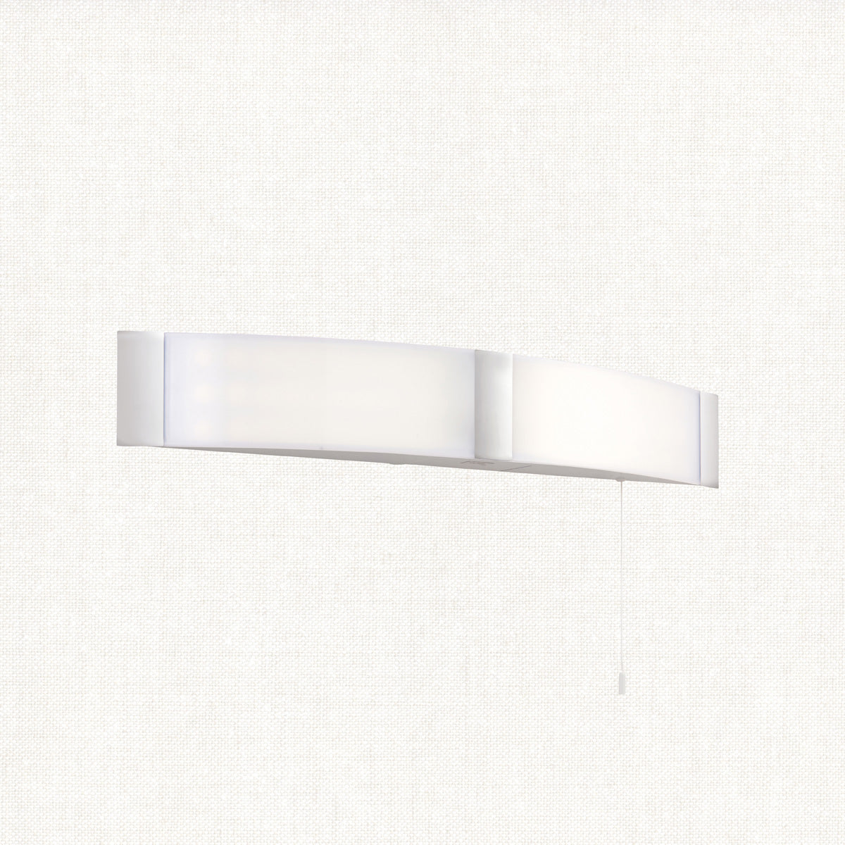 Oren Shaver Wall Light in Opal Polycarbonate and Chrome Acrylic