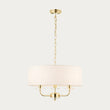 Brass plate & vintage white fabric