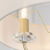 Brass plate & vintage white fabric