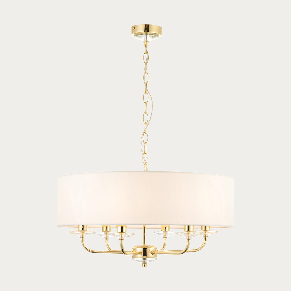 Brass plate & vintage white fabric